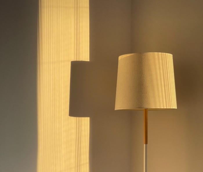 Lamp in a room